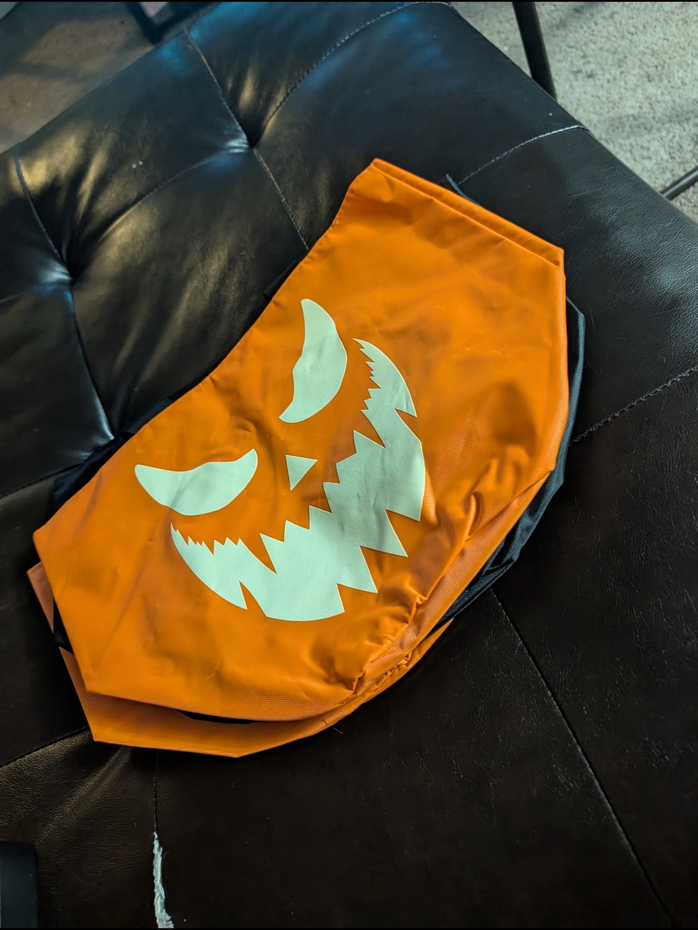 Orange Halloween Pumpkin Face Mask Bags